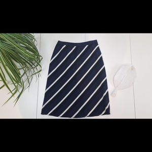 Banana Republic Silk Striped Skirt